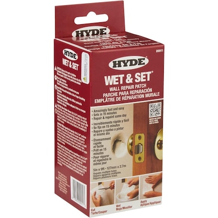 Hyde Wet & Set 5 In. x 9 Ft. Wall & Ceiling Drywall Patch 09911